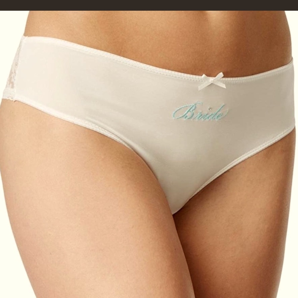 Bride Panties silky with lace back